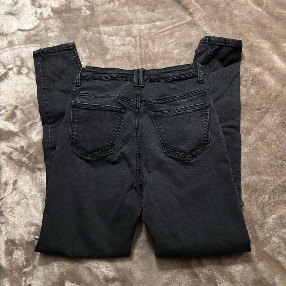 Windsor Jeans Women's Size S Black Distressed Skinny Jeans